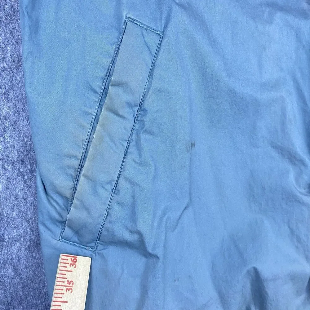 Vtg The North Face Men's Heritage Windbreaker Rust/Blue Colorblock Cotton Sz XL
